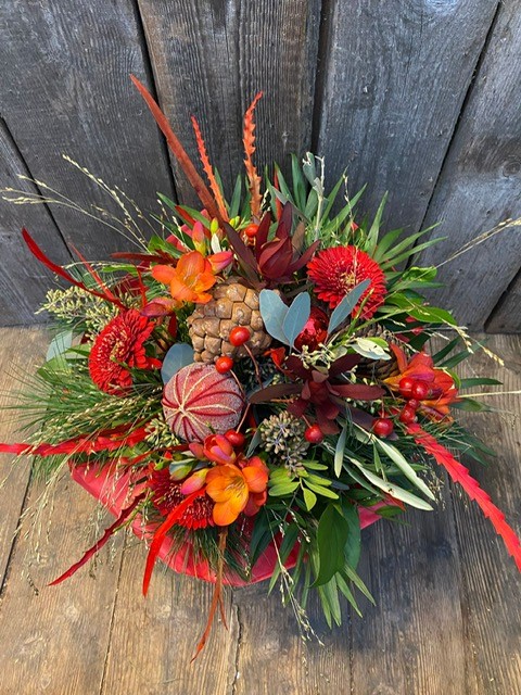 Blumenstrauß Weihnachtsgruß